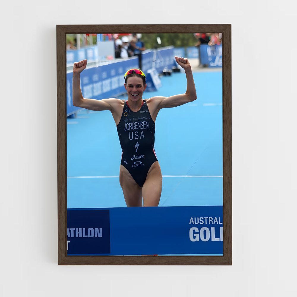 Poster Gwen jorgensen australiens – affiche Athlétisme (vue 5)